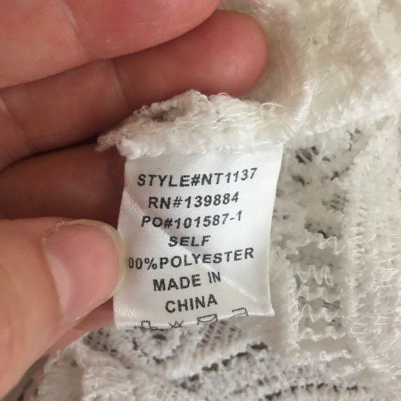 A.Peach - White Lace Top - M - Picture 9 of 9